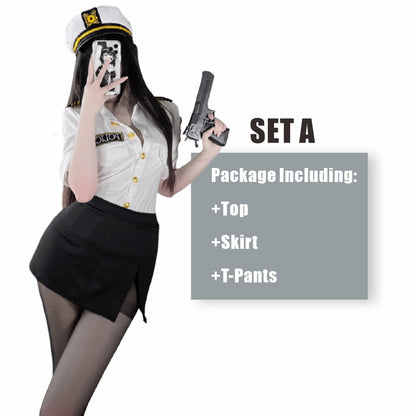 Sexy Policewoman Uniform Cosplay - Sexy Officer Outfit Set