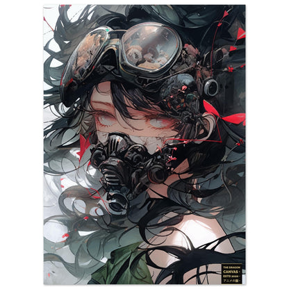 "Glaring Pilot" Biopunk Horror Collection #34 - Anime Semi-Glossy Poster