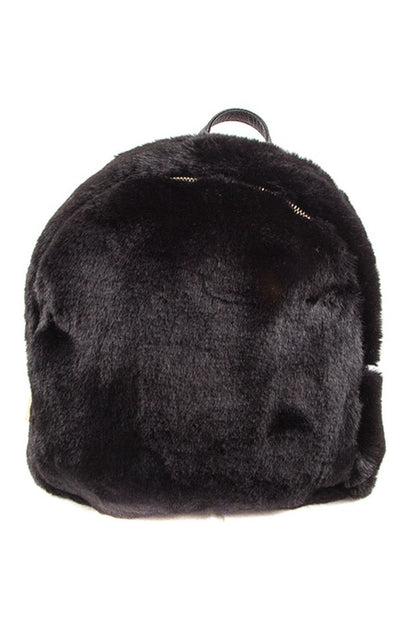 MINI TWO TONED FURRY BACKPACK