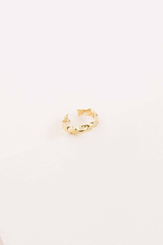 Gold Textured Ring