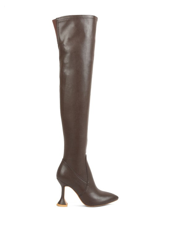 BRANDY OVER THE KNEE HIGH HEELED BOOTS