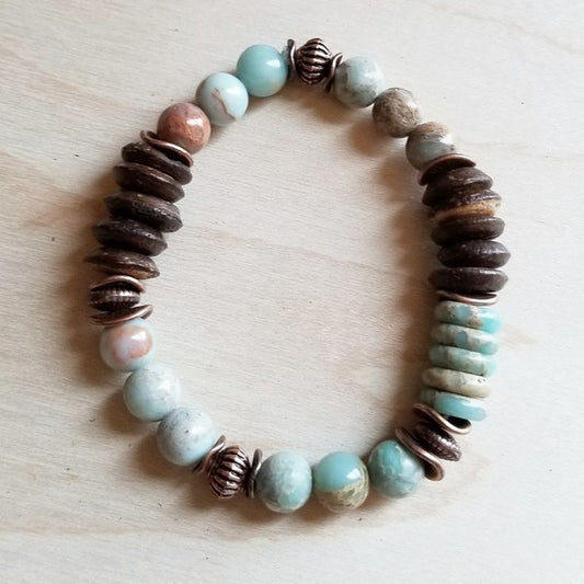 Pulsera Aqua Terra y Madera