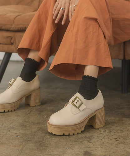 Oasis Society Sarah - Mocasines con plataforma y hebillas