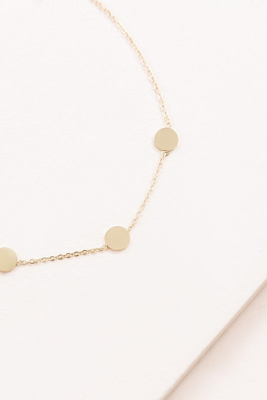 Gold Disc Trio Anklet