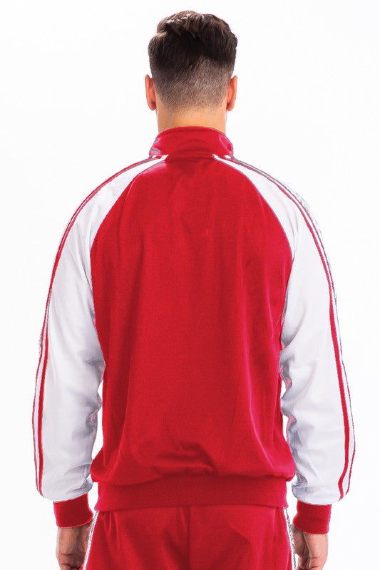 CHAQUETA DEPORTIVA CON ESTAMPADO LATERAL DE SERPIENTE