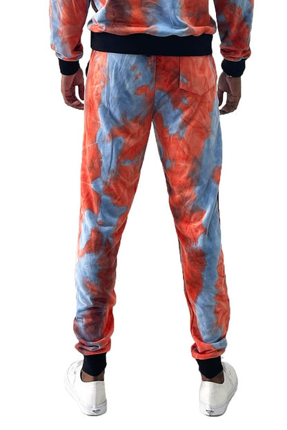 COTTON TYE DYE SWEAT PANTS