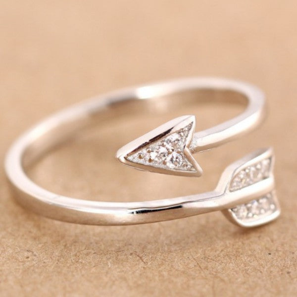 Arrow Rhinestones Ring