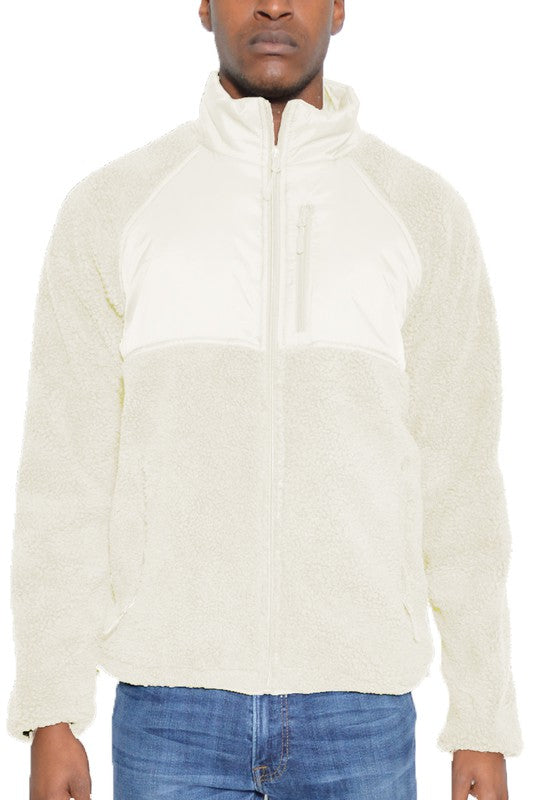 FULL ZIP SHERPA FLEECE JACKET