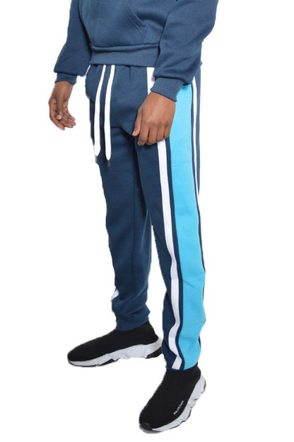 3 STRIPE COLOR BLOCK SWEAT PANTS