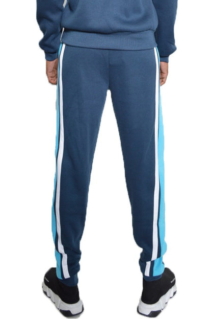 3 STRIPE COLOR BLOCK SWEAT PANTS