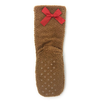 Teddy Burr - Women's Cozy Sherpa Slipper Socks