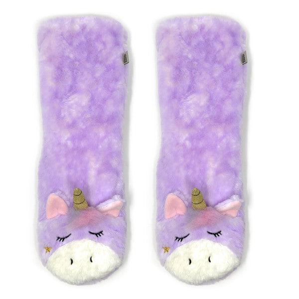 Unicornio Mágico - Calcetines tipo pantuflas para mujer