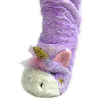 Unicornio Mágico - Calcetines tipo pantuflas para mujer