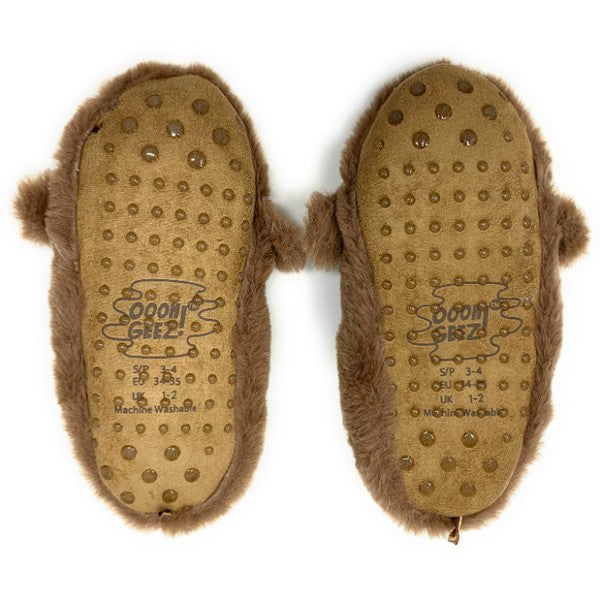 Let's Monkey - Women's Cozy Animal Sherpa Slipper