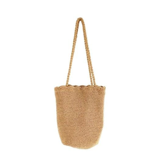 Knitted Scalloped Edge Tote