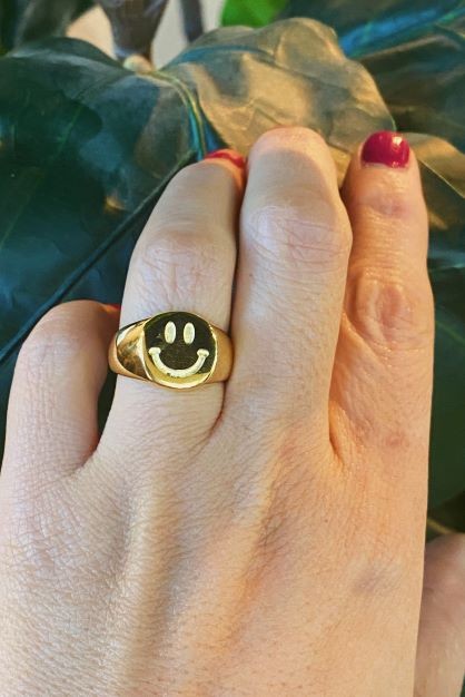 Anillo Sonrisa Estampada