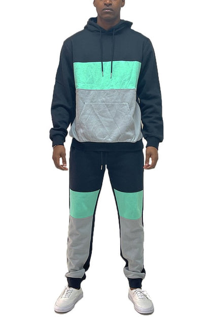 CONJUNTO SUDADERA COLOR BLOCK