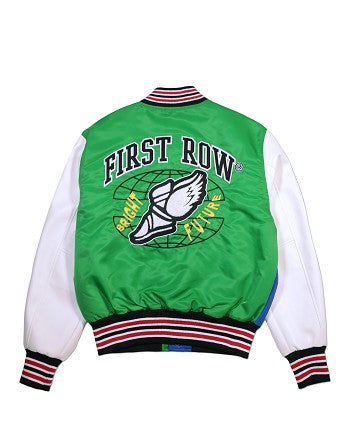 Chaqueta universitaria verde Letterman de Bright Future