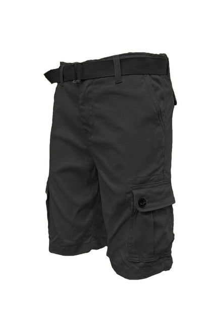 Weiv Shorts cargo con cinturón para hombre con cinturón