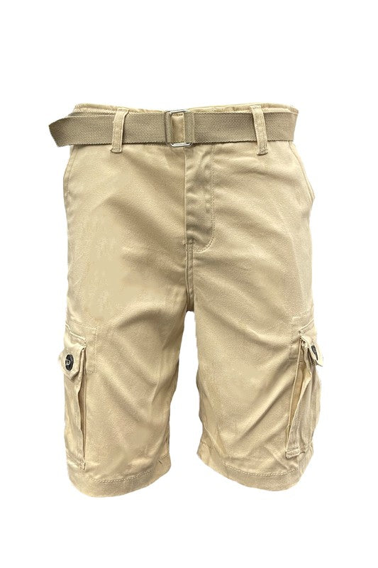 Weiv Shorts cargo con cinturón para hombre con cinturón