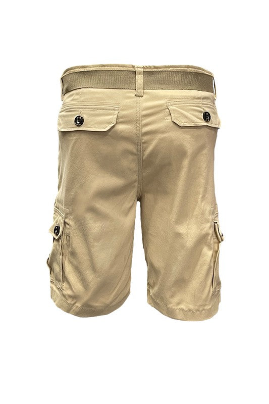 Weiv Shorts cargo con cinturón para hombre con cinturón