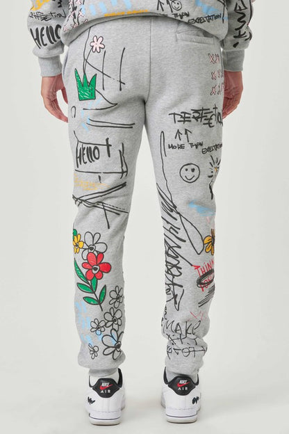 Jogger con estampado integral