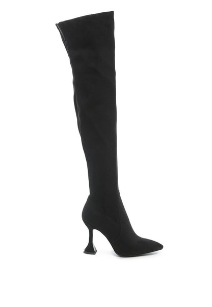 BRANDY OVER THE KNEE HIGH HEELED BOOTS