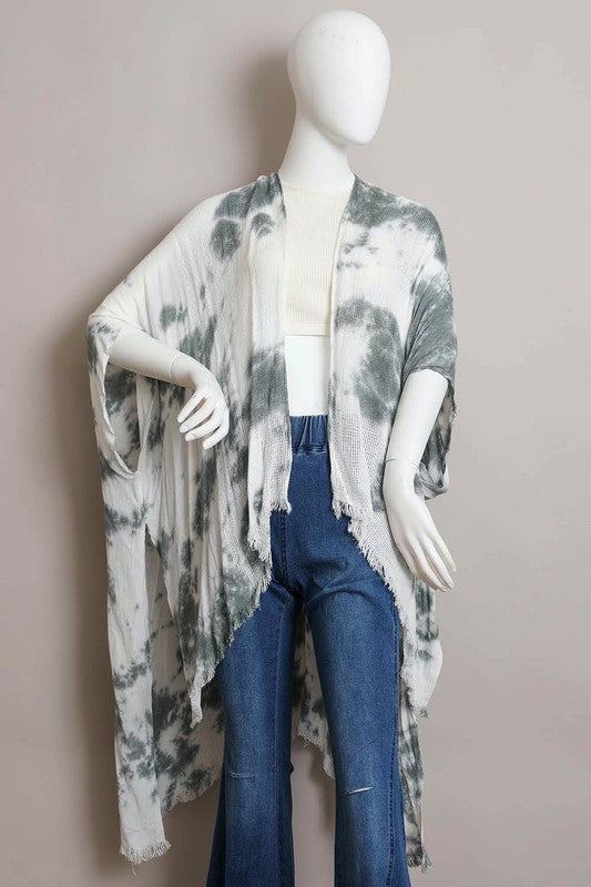 Tie Dye Kimono Shawl