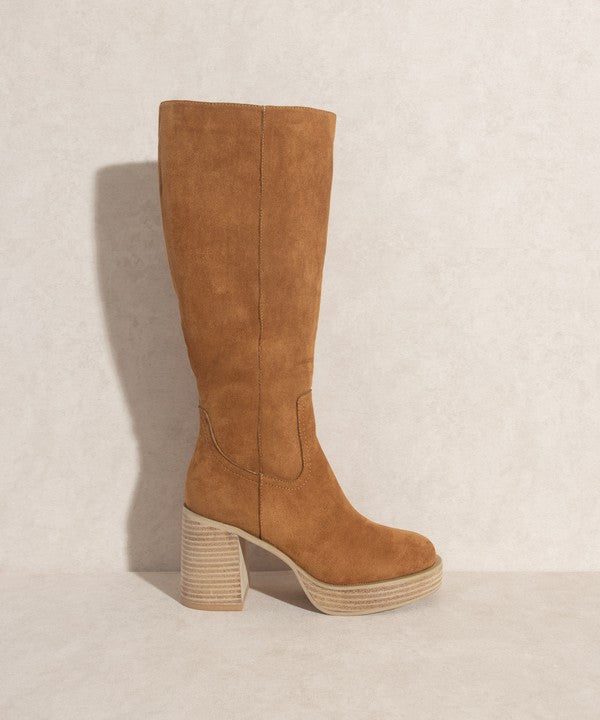 Oasis Society Juniper - Botas hasta la rodilla con plataforma