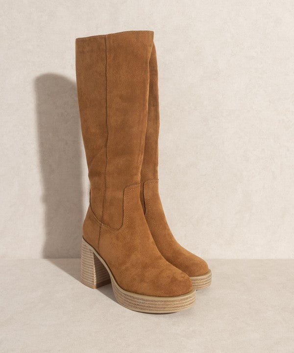 Oasis Society Juniper - Botas hasta la rodilla con plataforma