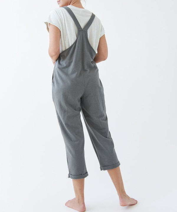 BRUSHED ORGANIC HEMP Relaxed Fit Overalls