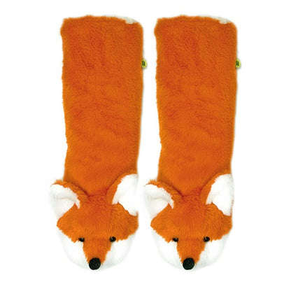 Fox Sakes - Calcetines tipo pantuflas de casa esponjosos para mujer