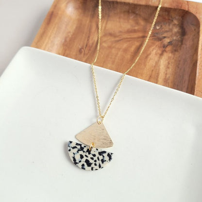 Ava Black Dot Necklace