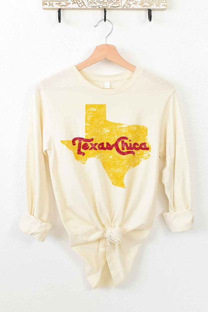 CAMISETA TEXAS CHICA MANGA LARGA