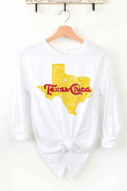 CAMISETA TEXAS CHICA MANGA LARGA