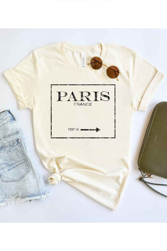 PARIS FRANCE GRAPHIC TEE / T-SHIRT