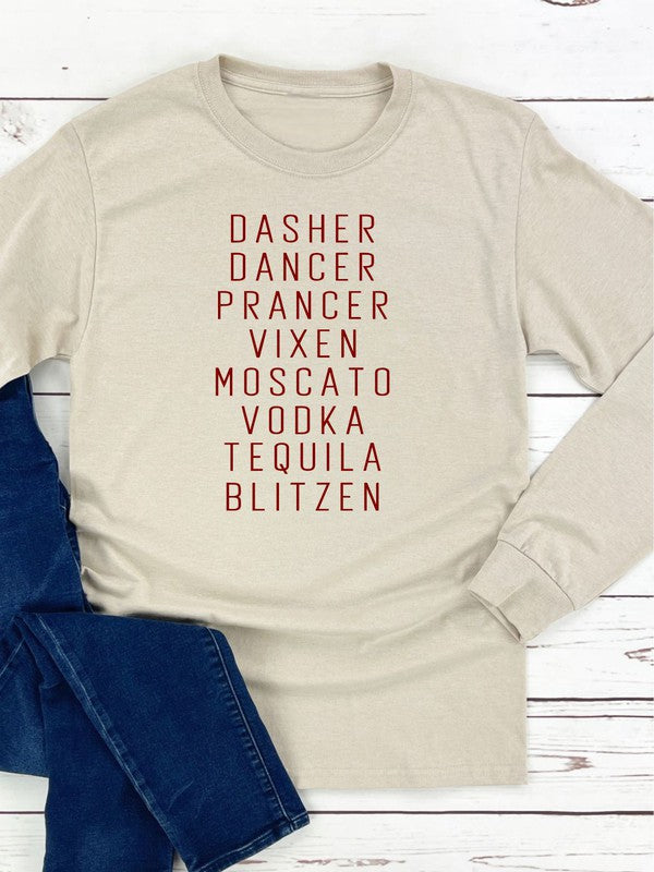 Dasher Dancer Prancer Vixen Boutique Tee