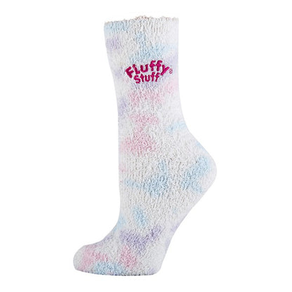 Womens Fuzzy Crew Socks - Fluffy Stuff