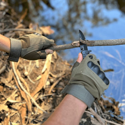 Guantes tácticos militares sin dedos Airsoft