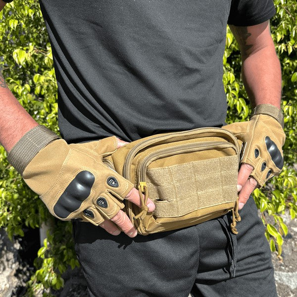 Guantes tácticos militares sin dedos Airsoft