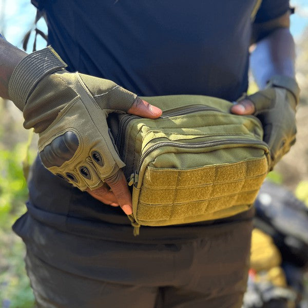 Guantes tácticos militares sin dedos Airsoft