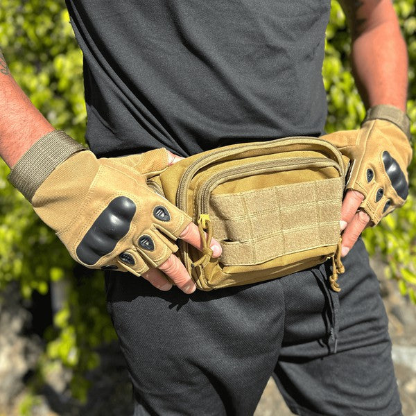 Guantes tácticos militares sin dedos Airsoft