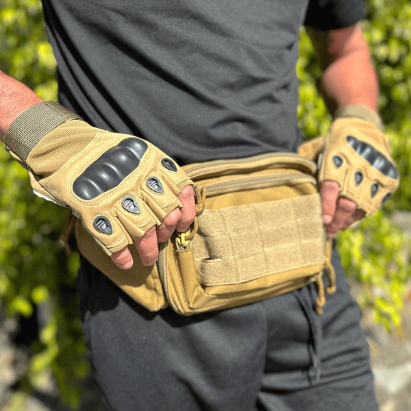 Guantes tácticos militares sin dedos Airsoft