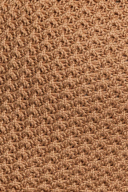Tassel Detail Spaghetti Sweater Crop Top