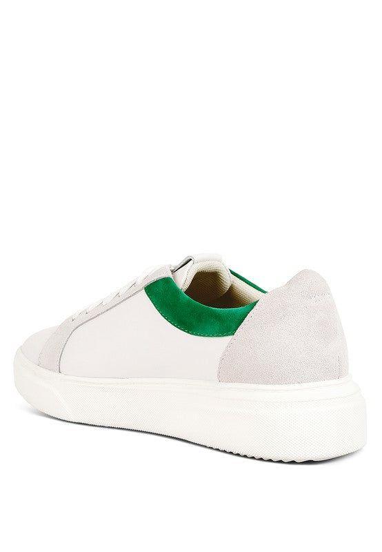 Endler Color Block Leather Sneakers