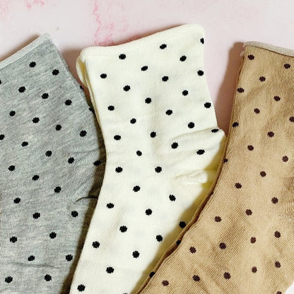 Precious Polka Dot Socks Set Of 3 Pairs