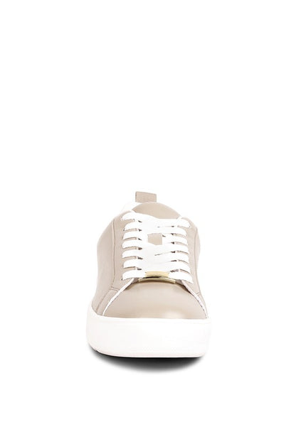 Rouxy Faux Leather Sneakers