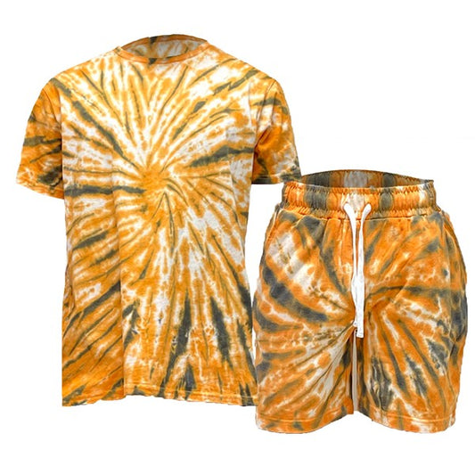 Conjunto de camisa y pantalón corto Tye Dye