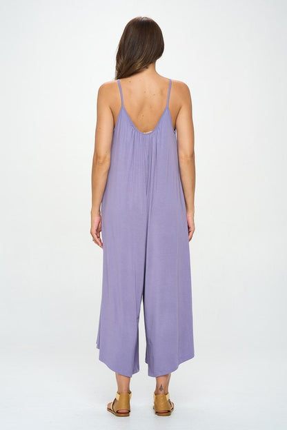 Made in USA Modal Spandex Soft Knit Jumpsuit