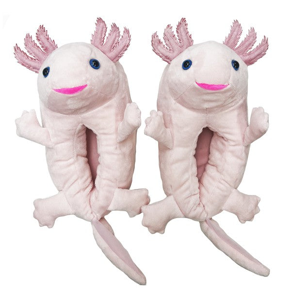 Axolotl Hugs - Lindas pantuflas de animales de peluche para mujer